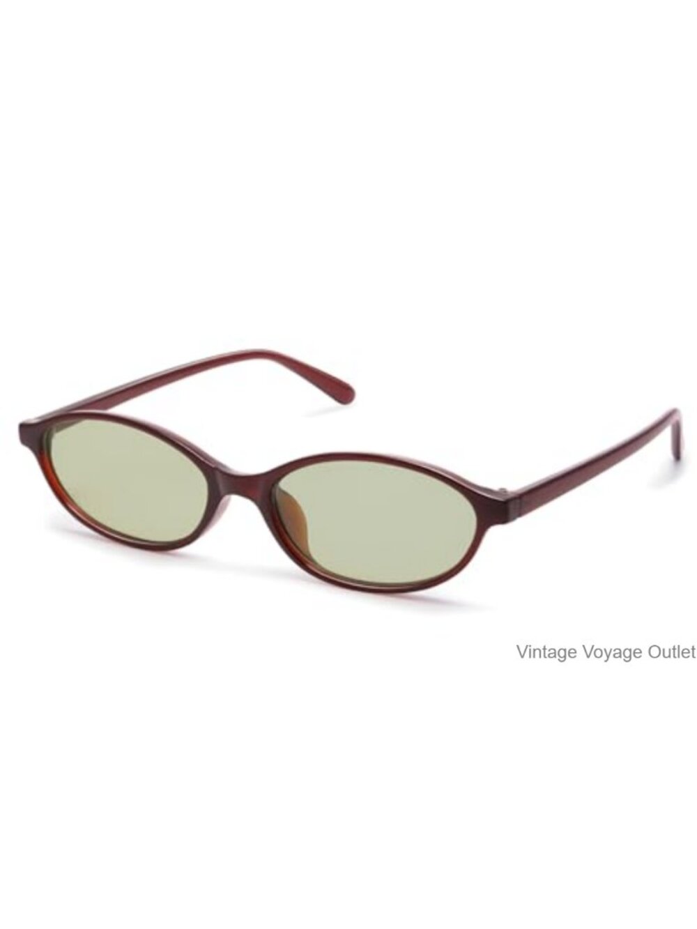 Retro Oval Sunglasses for Women 90s Vintage Cat Eye UV400 Protection